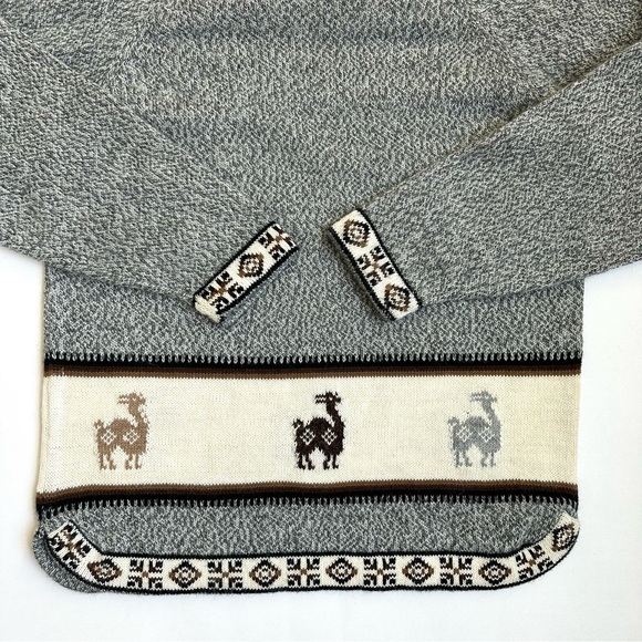 Artesanias Inca J.R. Alpaca Wool Sweater Made in Peru L - Picture 4 of 11